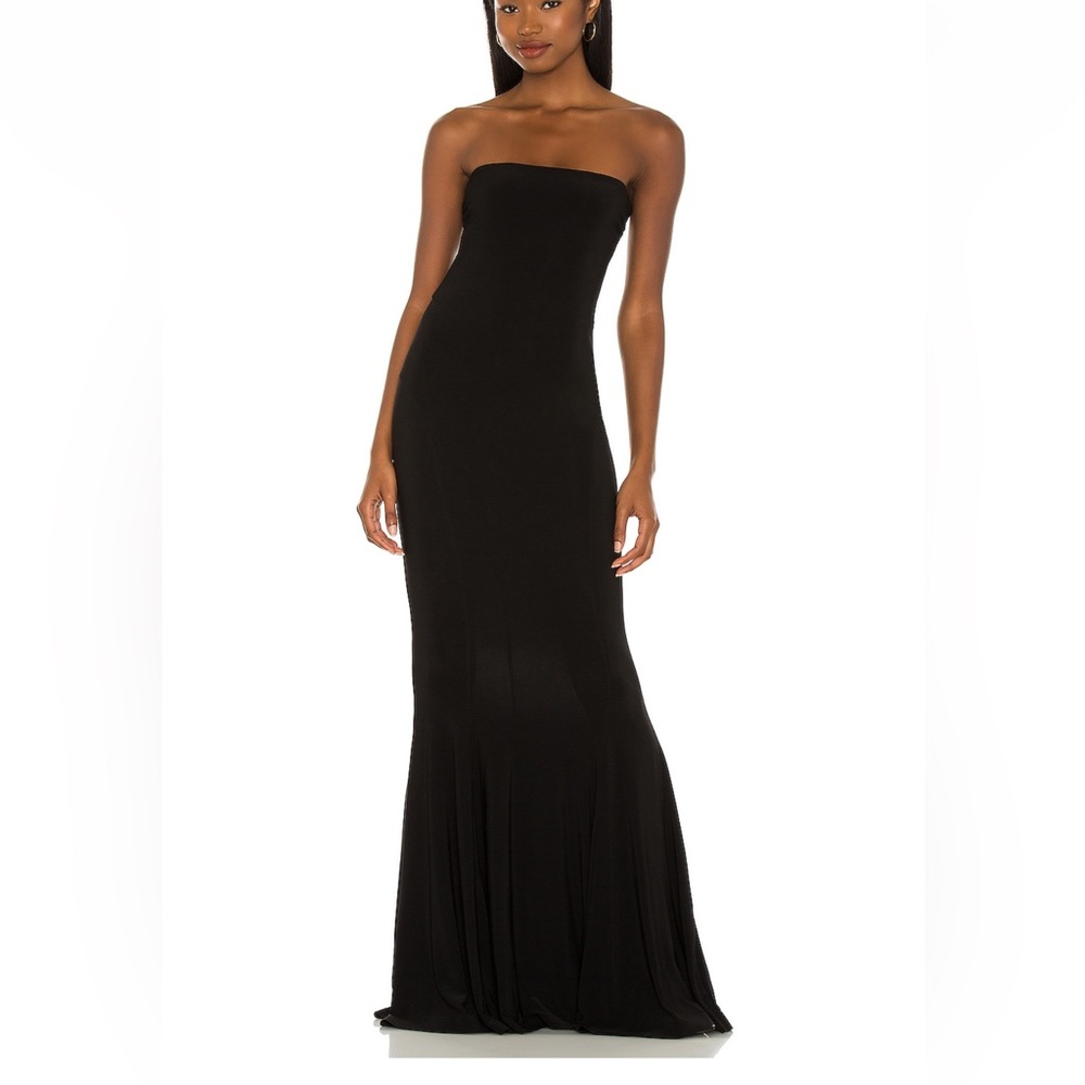 Norma Kamali Strapless Fishtail Gown